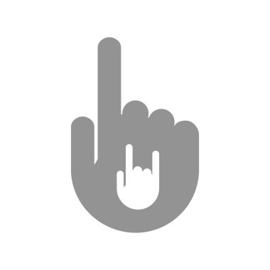 Bir sallanan el ile izole el