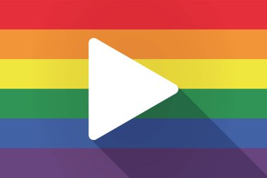 Uzun gölge lgbt bayrak bir oyun ile kayıt