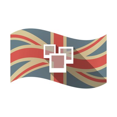 Bir kaç fotoğraf ile izole İngiltere bayrağı