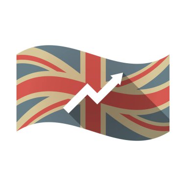 Bir grafik ile izole İngiltere bayrağı