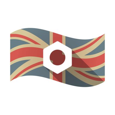 Bir somun ile izole İngiltere bayrağı