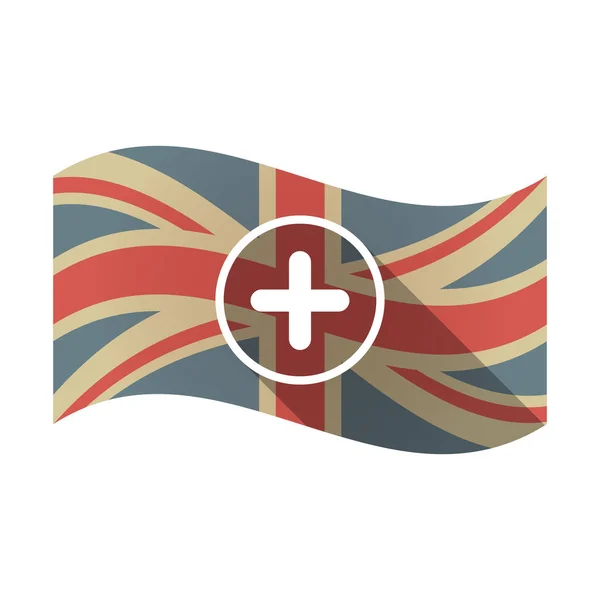 Elszigetelt brit zászló összege jele — Stock Vector
