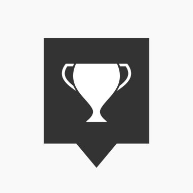 Bir ödül Kupası ile izole araç ipucu