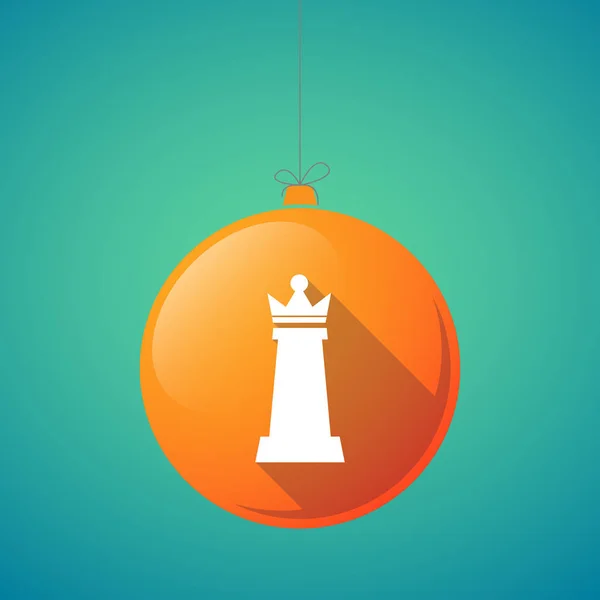 Рождественский бал с королевой шахмат — стоковый вектор