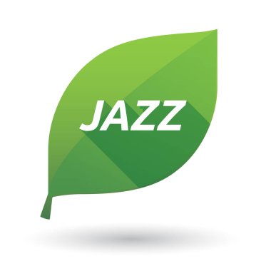 Caz metin izole yaprak simgesiyle