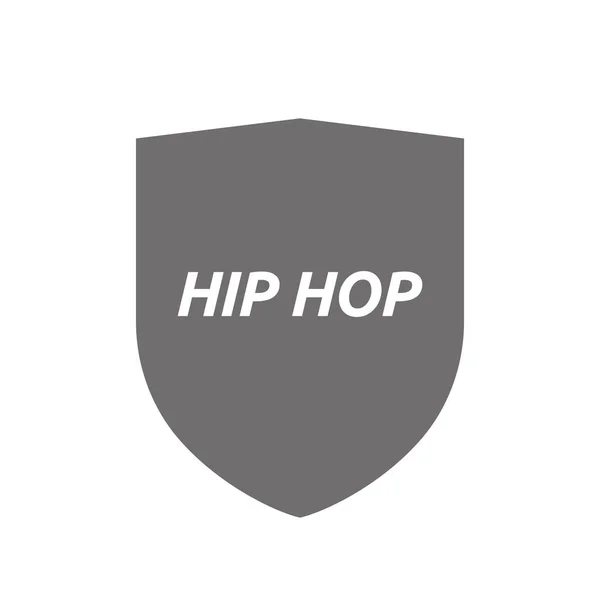 Geïsoleerde schild met de tekst Hip Hop — Stockvector