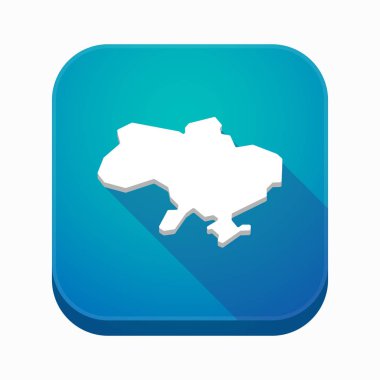 İzole app simgesi ile Ukrayna Haritası