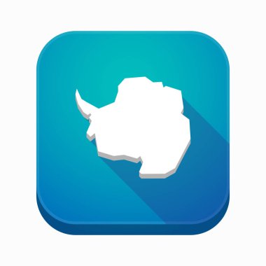 Antarktika Haritası ile izole app simgesi 