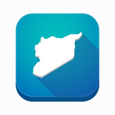 Suriye Haritası ile izole app simgesi