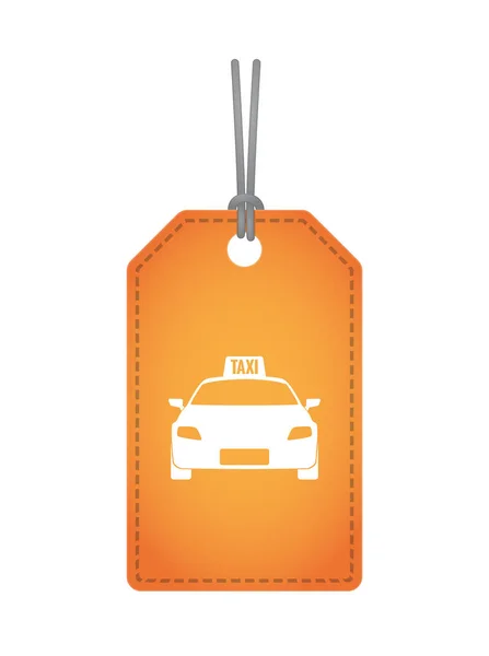 Isolated label with  a taxi icon — Stock Vector