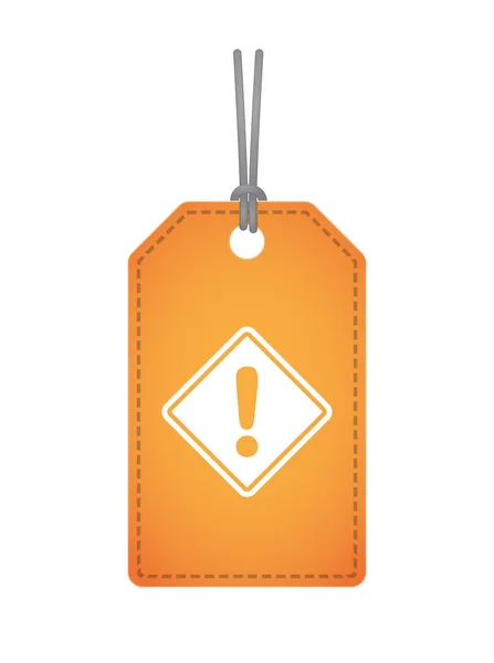 Isolated label with   a warning road sign — Stock Vector