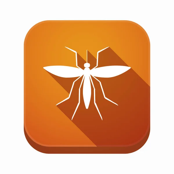 Ícone de aplicativo isolado com um mosquito — Vetor de Stock
