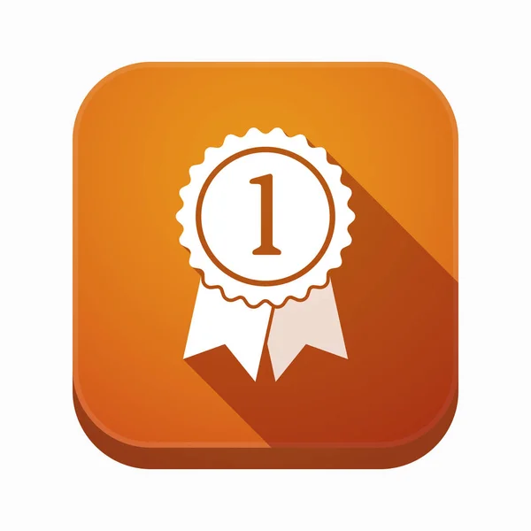 Geïsoleerde app knop met een lint-award — Stockvector