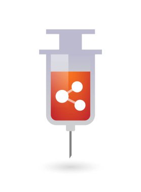 Yalıtılmış bir ağ işaret şırınga