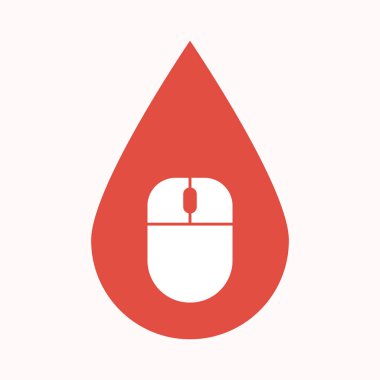 İzole kan damla ile kablosuz fare