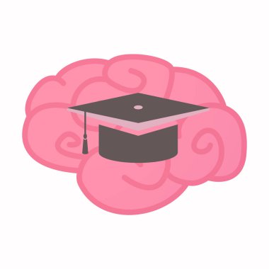 Bir mezuniyet kap ile izole beyin