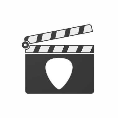 İzole clapper kurulu bir mızrap ile