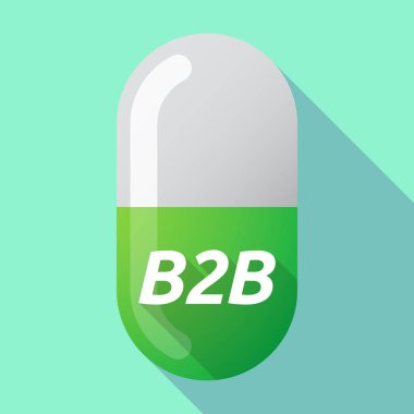 Uzun gölge tıbbi hap B2b metinle