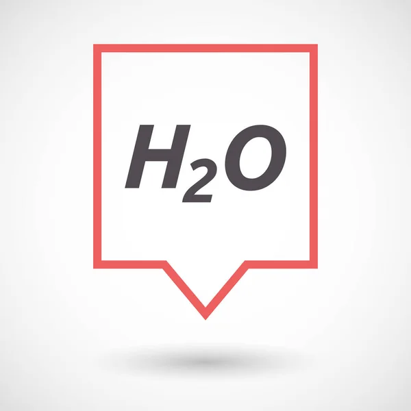 Απομονωμένη tooltip με το κείμενο H2o — Διανυσματικό Αρχείο