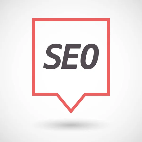 Punta de herramienta aislada con el texto SEO — Vector de stock