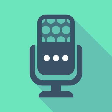 Uzun gölge mikrofon üç nokta ortografik işareti