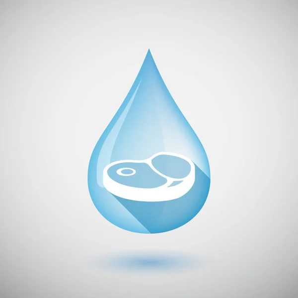 절연된 물 드롭 스테이크 아이콘 — 스톡 벡터