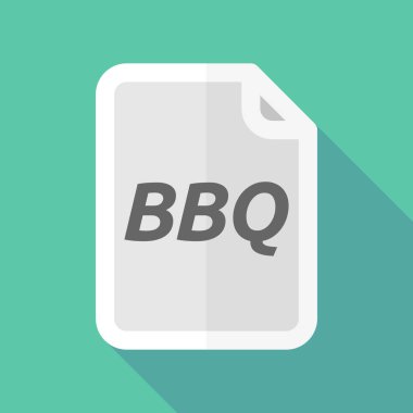 Uzun gölge belge metin Barbekü ile
