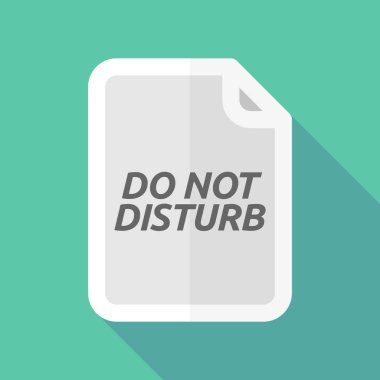 Uzun gölge belge metni rahatsız etmeyin