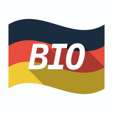 Bio metinle izole Alman bayrağı