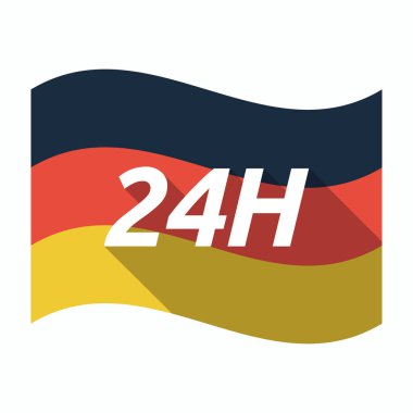 Metin 24h ile izole Alman bayrağı