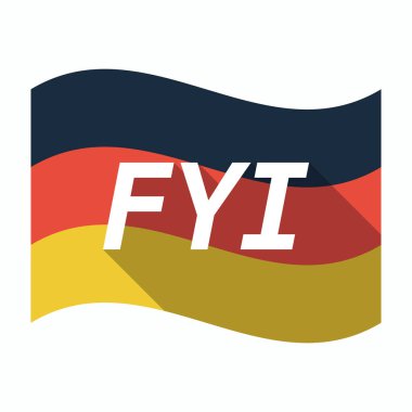 Bilginize metinle izole Alman bayrağı