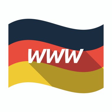 Www metinle izole Alman bayrağı