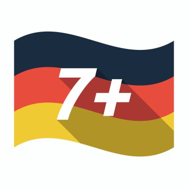 7 metinle izole Alman bayrağı+