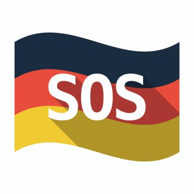 Metin Sos ile izole Alman bayrağı