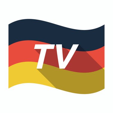 Metin Tv ile izole Alman bayrağı