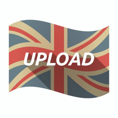 Metin Upload ile izole İngiltere bayrağı