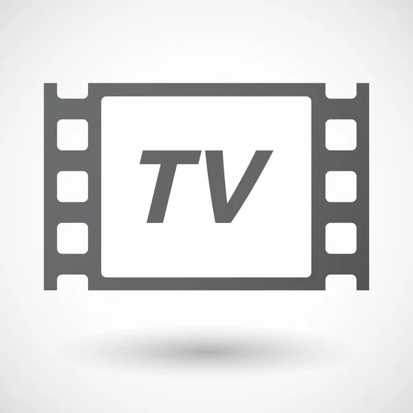 Marco aislado con el texto TV — Vector de stock