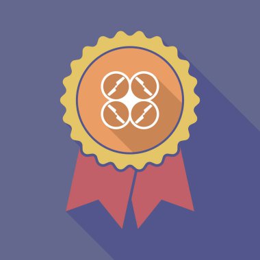 Bir dron ile uzun gölge rozet