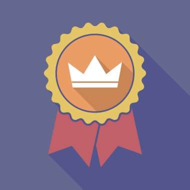 Uzun bir taç ile gölge rozet