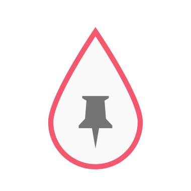 İzole kan damla ile basılabilir bir iğneye