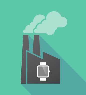 Akıllı saat takan uzun gölge fabrika