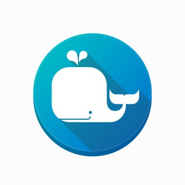 Bir balina ile izole düğmesi