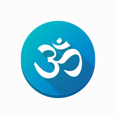 Om işareti ile izole düğmesi