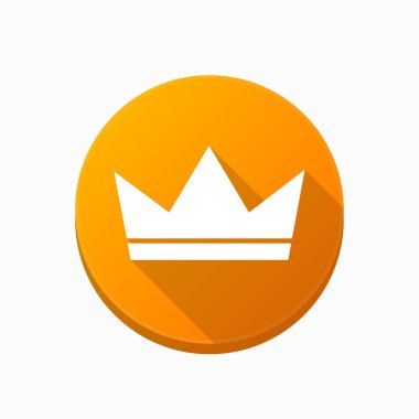 Bir taç ile izole düğmesi