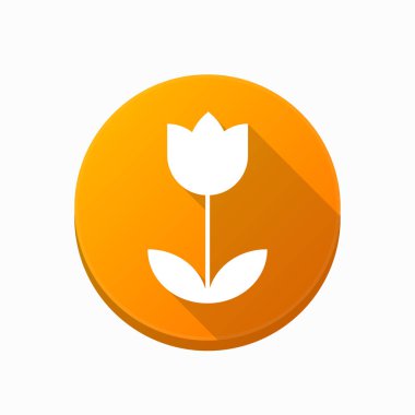 Lale ile izole düğmesi