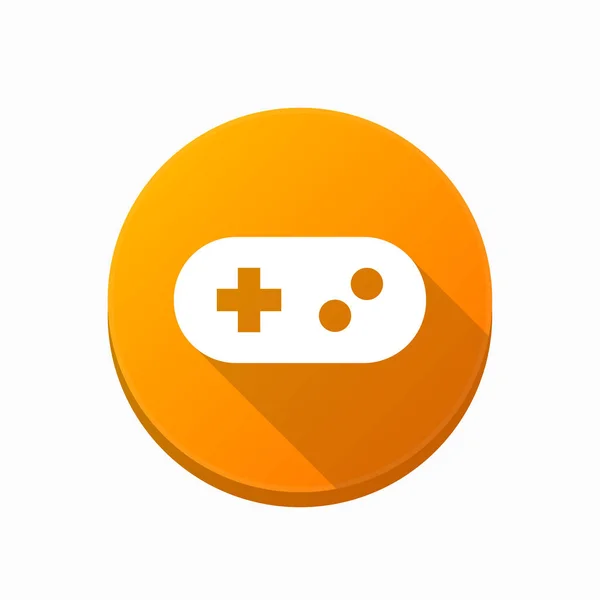 Isolated button with a game pad — Stock Vector