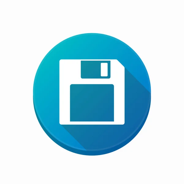 Isolated button with a floppy disk — Stock Vector
