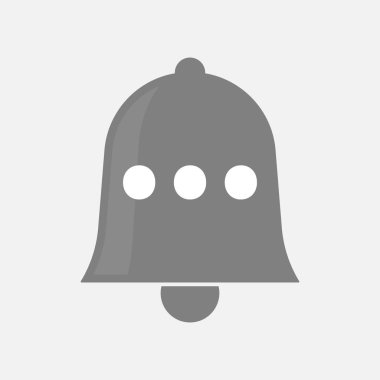 Üç nokta ortografik işareti ile izole çan