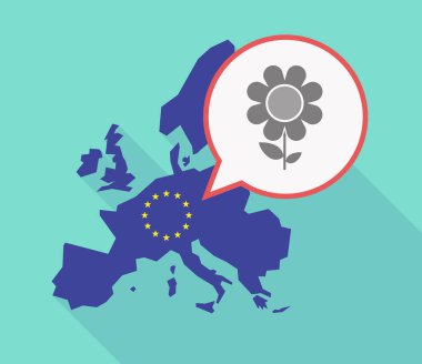 Uzun gölge AB harita çiçek