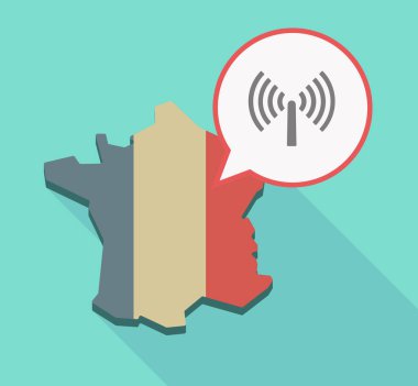 Uzun bir anten ile Fransa: gölge